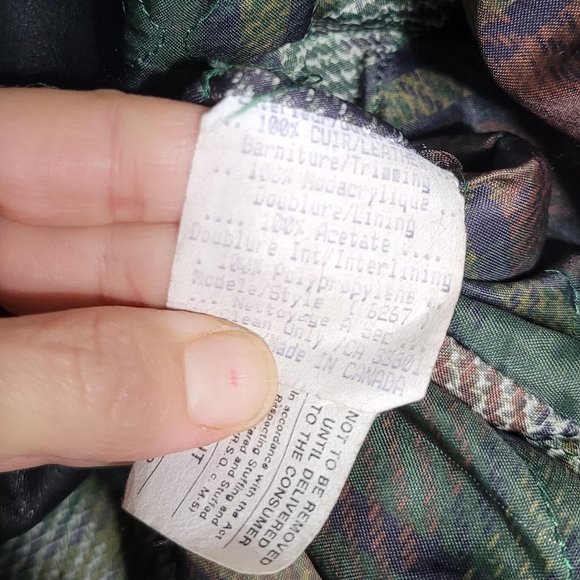 Oscar Leopold Leather Jacket Full Zip Black Lined Zip Pockets Vintage Size Small - Picture 6 of 16